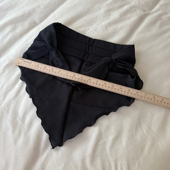 vintage black hair scarf - Picture 3 of 3